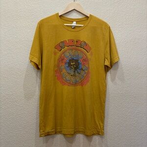 Dead & Company 2021 Tour Yellow Gold Band Concert T-shirt Large
